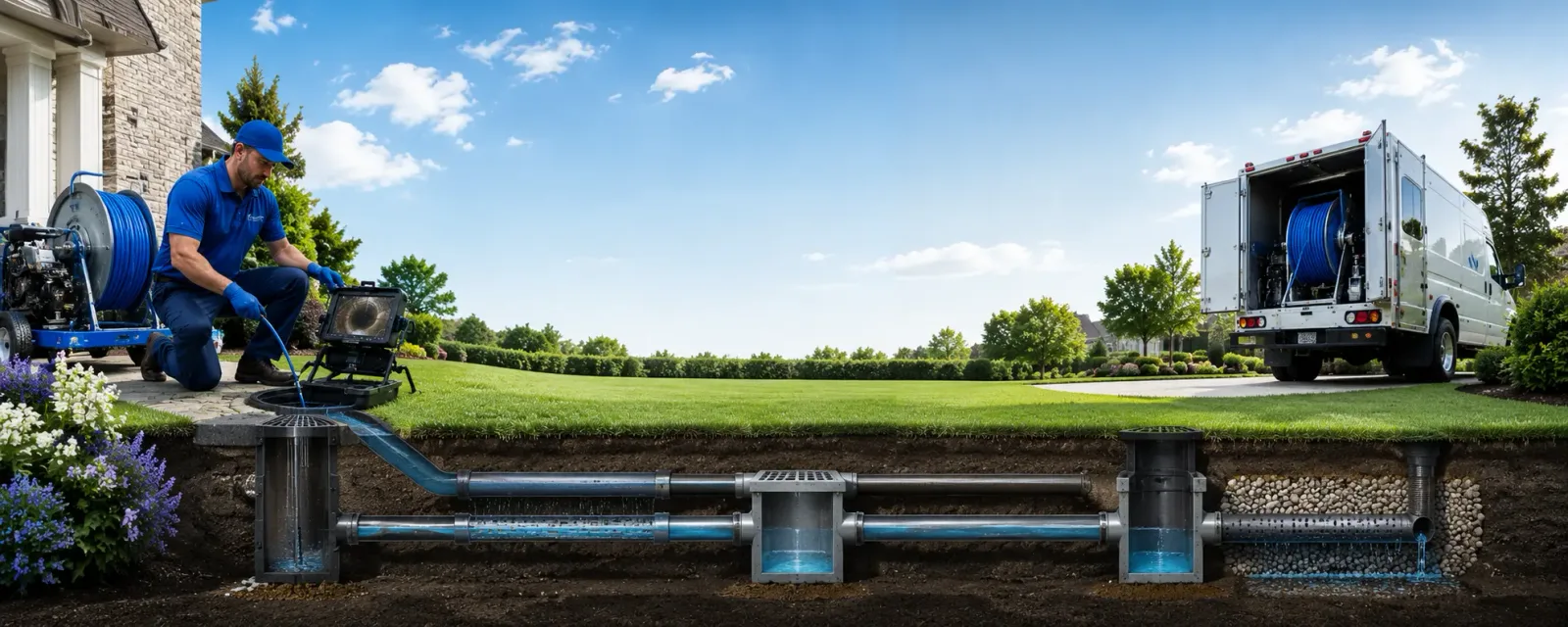 Outdoor drain cleaning information for Ossineke, MI